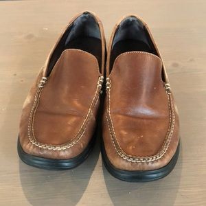 Cole Haan brown loafers with Nike Air sole.